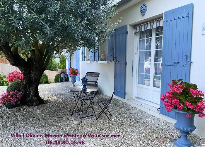 CHAMBRE D'HOTES Les Volets Bleus à ROYAN - VAUX SUR MER - plage